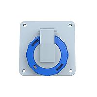 Amphenol Tuchel 2CMA166996R1000 ຕົວເຊື່ອມຕໍ່ 2P+E ປະຕູຕິດພານເນວ Socket Outlet. ແທນທີ່ Part# 216RAU6W