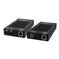 Lantronix SGPAT1039-105-EU ຕົວແປສື່ສານ Media Converters 10/100/1000 POE+ RJ-45 ເປັນ 1000Base-SX MM LC Media Converter ມີ -EU PS