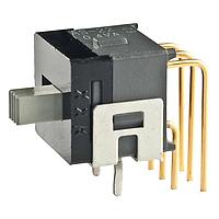 NKK Switches AS22CH ສະລາຍສະໄລດ Subminiature DPDT ON-ON .150' RA ມີຂາຍ