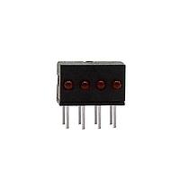 Dialight 555-4008F ຕົວບອກສະຫຼຸບກະບອດ LED Quad CBI