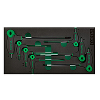 TOPTUL GVA0715 7PCS - L-Type Two Way Ball Point &amp; Hex Key Wrench Set