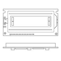 Hantronix HDM16216L-B-Y11S ໂມດູນສະແດງຕົວອັກສອນ COG LCD ພາຍໃນສີຂາວ ມີແສງຫຼັງ LED ສີຂາວ Transflective