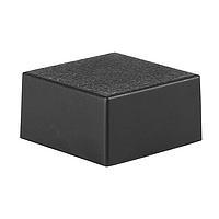 NKK Switches AT4059A ຝາສີດ້ານແກ້ວສີດ້ານດ້ວຍຂະໜາດ .472" SQ CAP BLK GLS