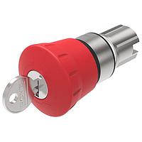 EAO 45-2C35.2920.110 Emergency Stop Switch Foolproof Emergency-stop switch actuator key to release foolproof red D40 maintain front/housing metal