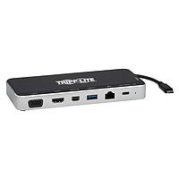 Tripp Lite U442-DOCK16-B USB Type-C ເປັນ Ethernet, HDMI, mDP, PD ຊາຣ໌ຈ້າງ, USB 3.2, USB Type-C USB-C TRIP DISPY 4K DOCK