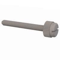 Essentra Components 50M030050T025 ກຸມນິ້ວສະແລດດັດ Thumb Screw Slotted Thumb Screw, M3 X .5 Thread, 25mm Lg