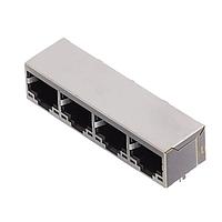 Pulse Electronics E5J88-032-01-L ປຸ່ມ Modular 8P8C Jack 1x4-Port ບໍ່ມີໄຟ LED 1.5A 125V