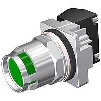 SIEMENS 52PM8G3J ປຸ່ມກົດ PB, CHROME, MOM, ປຸ່ມປິດສີຂຽວ, ກະຕ່າຍ, 2POS, 1NC