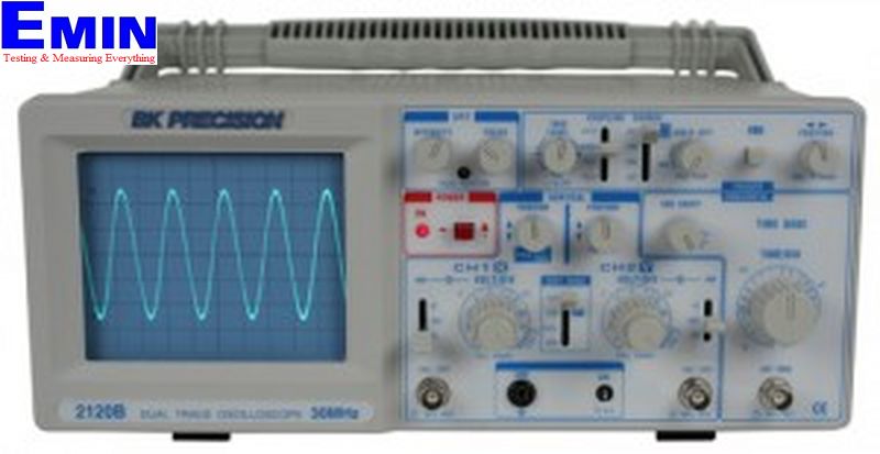 ຮູບອຸປະກອນ oscilloscope ສຳລັບການວັດສັນຍານໃນວຽກງານອິເລັກໂທຣນິກ