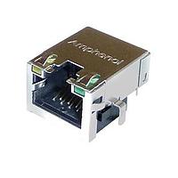 Amphenol Commercial Products RJE711881401T Modular 8P8C, RA, CAT6, Shield, Recessed Profile, ບໍ່ມີໄຟ LED