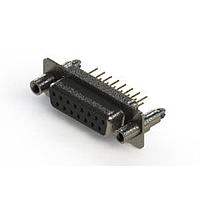 EDAC 628-M15-221-BN6 ຕົວເຊື່ອມ D-Sub - ຕົວເຊື່ອມ D-Sub ປະເພດຄວາມໜາແຮງມາດຕະຖານ ແບບຕັ້ງຕົວຢ່າງຕັດຈັດ