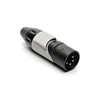 Amphenol Audio AX4MB8M ຕົວເຊື່ອມ 4P PIN M PLUG BLK W GRY MRK SLEEVE