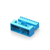 AMP Connectors - TE Connectivity 4-647002-0 ກອງປະກອບປະກັນສາຍ 10P PSTD RCPT ASSY ສີຂາວ ມີແຖວສີຟ້າ