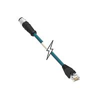 Molex 1300480291 ເຄື່ອງສາຍ Ethernet / ເຄື່ອງສາຍເຄືອກຕໍ່ M12-4P(D)-MM-ST/ RJ45-M-15M
