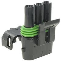 Aptiv 12015796 ຕົວເຊື່ອມ 3P F BLK CONN ASSY WP TWR 20 AMPS