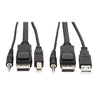 Tripp Lite P783-010 ສາຍຄອມພິວເຕີ DP KVM CABLE 10 FT