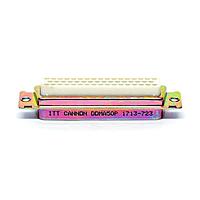 ITT Cannon DDMA50P ຕິດຕໍ່ມາດຕະຖານ D-Sub DSUB 50 M CRIMP G ZINC