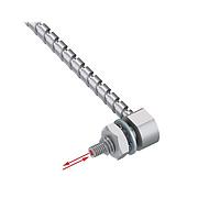 Banner Engineering IAT46ST5TA-VL ອຸປະກອນສັກສອນເສັ້ນໃຍແກ້ວ Glass Fiber; Opposed Mode 1 mm. dia. Bundle; M4 Threaded Right-Angle With M2.5 Tip; Stainless Sheathing 2 m Long; Terminated For Plastic Fiber Sensors; Vantage Line