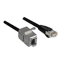 Stewart Connector BM-1RSPK003F Cat 6a CAT 6a RJ45 ຜູ້ຊາຍເຊື່ອມຕໍ່ສາຍສະເພີງບໍ່ຕ້ອງໃຊ້ເຄື່ອງມື 3FT
