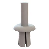 Essentra Components 61PR400200 ປຸດດັດດັດດັດ Push-In Rivet, ຮູ Hole .250, ຄວາມຫນາ Panel .156-.330