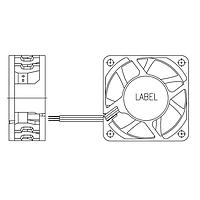 Delta Electronics, Inc. AFB0612GHE-TZSQ ພັງລົມ DC Axial, 60x38mm, 12VDC, 66.75CFM, 18W, 61.5dBA, 12000RPM, Ball Bearing, IP55
