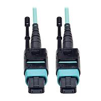 Tripp Lite N844-10M-12-P ສາຍເສັ້ນແສງໄຟເບີ MTP/MPO ສາຍຕໍ່ຕົວດ້ວຍປຸ່ມກົດ/ດຶງ