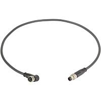 HARTING 21348083388005 ເສັ້ນສາຍອາເຊນເຊີ / ເສັ້ນສາຍອັກຕູເວີ M8 3PIN M/F STRT/RA ສອງທ້າຍ 0.5M PUR