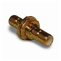 Amphenol RF 142250 ຕົວແປ RF - ລະຫວ່າງຊຸດ SMB BLKHD JACK-JACK ADAPTER ທອງ