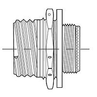 DEUTSCH - TE Connectivity D38999/24WD18SN ຮັບຂໍ້ DTS 18C 18#20