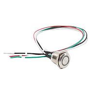 E-Switch PV6FW40SS-311 ຕ້ານການທຳລາຍ 2A 48VDC, ສາຍສະໄໝ 300mm, ປິດ-(ເປີດ), ສແຕນເລດ ສະຕີນ, ແວງແດງ LED, IP65