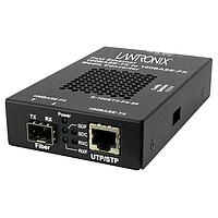 Lantronix E-100BTX-FX-06(SFP)-BR ຕົວແປສື່ສານ Media Converters 100Base-TX RJ-45 ເປັນ 100Base-FX, OPEN SFP, ມີ -BR PWR