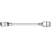 Volex 2172H ສາຍພະລັງ AC 10A 250V JMPR CRDSET 1.5 ແມັດ ສີດຳ