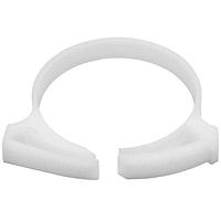 HellermannTyton SNP3810K2 ຄລິບຢືບທ່ອງສາຍ Conduit Clips Snapper Hose Clamp, ຂະໜາດສອງສາຍ 1.62 - 1.89" Bundle Diameter, POM, ສີຂາວ, 50 ຊຸດ/ກະດູກ