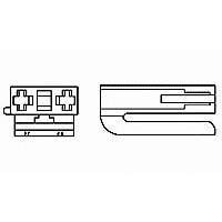 AMP Connectors - TE Connectivity 623346-1 ກອງປະກອບ 2P CONNECTOR HOUSING