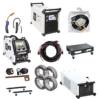 GYS PACK NEOPULSE 500 G W4 ຊຸດເຄື່ອງເຊື່ອມ MMA, TIG, MIG/MAG (3ph; 400V; 10-500A; Pallet Trolley)