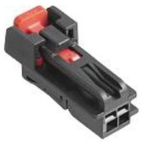 Aptiv 33277549 ຕົວເຊື່ອມຕໍ່ 2 ທາງ ຜູ້ຊາຍ OCS 1.2 ບໍ່ມີຝາປິດ ສີດຳ CONN