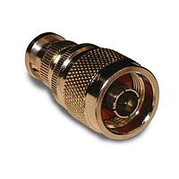 Amphenol RF 242122 ຕົວແປ RF - ລະຫວ່າງຊຸດ BNC PLUG ໄປຫາ N PLUG ADAPTER
