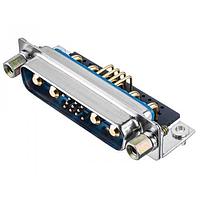 Amphenol Positronic CBDD15W4M37S600Z/AA Mixed Contact D-Sub Connectors D-Sub Male Connector 15P Solder Tail Straight 15W4 Tin Shell RoHS