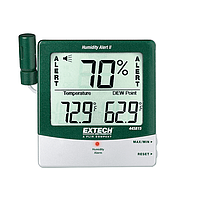 EXTECH 445815 ແຈ້ງເຕືອນຄວາມຊຸ່ມຊື່ນ Hygro-Thermometer ພ້ອມຈຸດ Dew