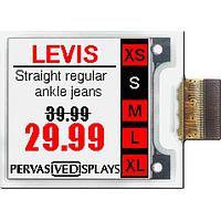 Pervasive Displays E2154JS0C1 ຈໍສະແດງ E-Paper 1.54" EPD, Spectra Red