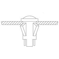 VCC 1031QD4 ຕົວຊີ້ນທາງການຕິດຕັ້ງແຜ່ນເນອນ ສີຂາວ 208-250VAC