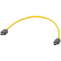 HARTING 33480101804050 ເຄື່ອງສາຍ Ethernet / ເຄື່ອງສາຍເຄືອກຂ່າຍ HARTING ix Type A Cat6a ການປະກອບເຄື່ອງສາຍອຸດສາຫະກຳ, ຕໍ່ສອງທາງ ix connector, PUR ເຫຼືອງ, 5.0m