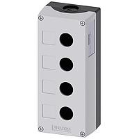 SIEMENS 3SU18040AA000AB1 ກອງປົກກັນ ENC ເປັນແປງ, ສີເທົາດ້ານບວກ, 4 ຮູ, 22MM, ວ່າງ