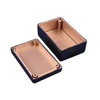 Hammond Manufacturing 1594REBK EMI/RFI ປ້ອງກັນ RFI/EMI Coat, FR ABS 2.1x4.2x6.6" ສີດຳ