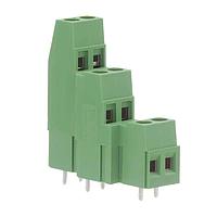 AMP Connectors - TE Connectivity 282897-2 ບລັອກຂໍ້ຕໍ່ຖືກຕັ້ງ TERMI-BLOK PCB MNT 3LVL2P.5