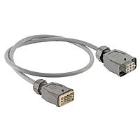 HARTING 20871453001200 ຕໍ່ຕັ້ງພະລັງງານຫນັກ Han Q8/0 ການປະກອບສາຍພະລັງງານ, ຝາກລະບົບເລື່ອງລະດັບເຫຼັ້ມເຫຼັ້ມເຫຼັ້ມ, ທາງເຂົ້າດ້ານບູດ, ຊາຍ/ຍິງສອງດ້ານ, ລາຍການ UL2237, 2.0m