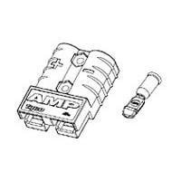 AMP Connectors - TE Connectivity 647891-4 ຕູ້ຕໍ່ພະລັງງານຫນັກ 50 SRS CONN ASSY, ສີເທົາ, 8 AWG