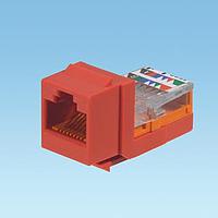 Panduit NK5E88MRDY ໂມດູນ Modular NK Cat 5e leadframe jack module - ແດງ