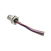 Amphenol LTW M12B-05PMMC-SF8BA0 ເສັ້ນສາຍອ່ານສະເຫຼີມ / ເສັ້ນສາຍອັກຕູເວີ M Series Sensor Connector, M12, B Code, Metal, 4A, 05 pins, Male Connector, Male Contact, Hexagonal, Screw Thread, Crimp, Receptacle With Cable/Wire, Length 1000mm, IP68
