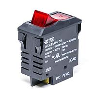AMP Connectors - TE Connectivity W33-S3A1Q-10 ໄຟແສງ Thermal 10A Red Rocker 24Vdc Lamp I/O